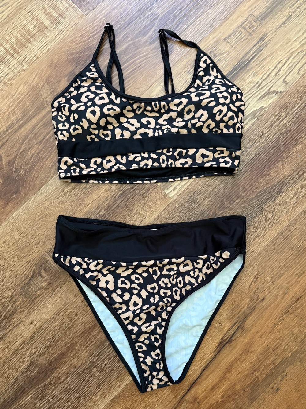 Women’s Leopard Print Cheeky Two-Piece Bikini Set
